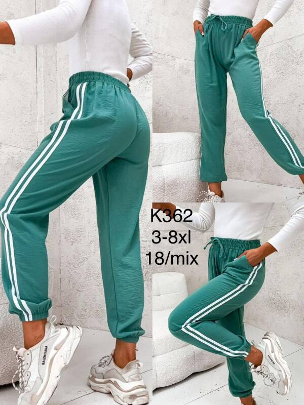 Spodnie damskie  Roz 3XL-8XL, Mix kolor Paczka 18 szt